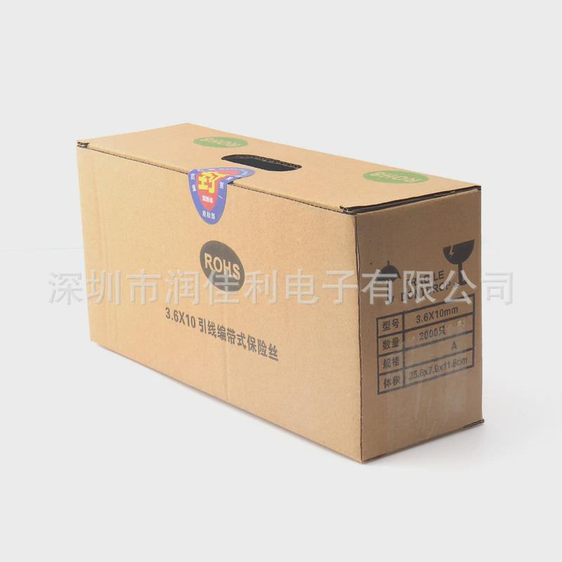 热销厂家直供3.6*10mm双帽玻璃保险管T10A250V慢断带引线保险丝编