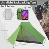 新款 帐篷户外帐篷便携轻便登山双人野外徒步防水涂硅野营帐篷