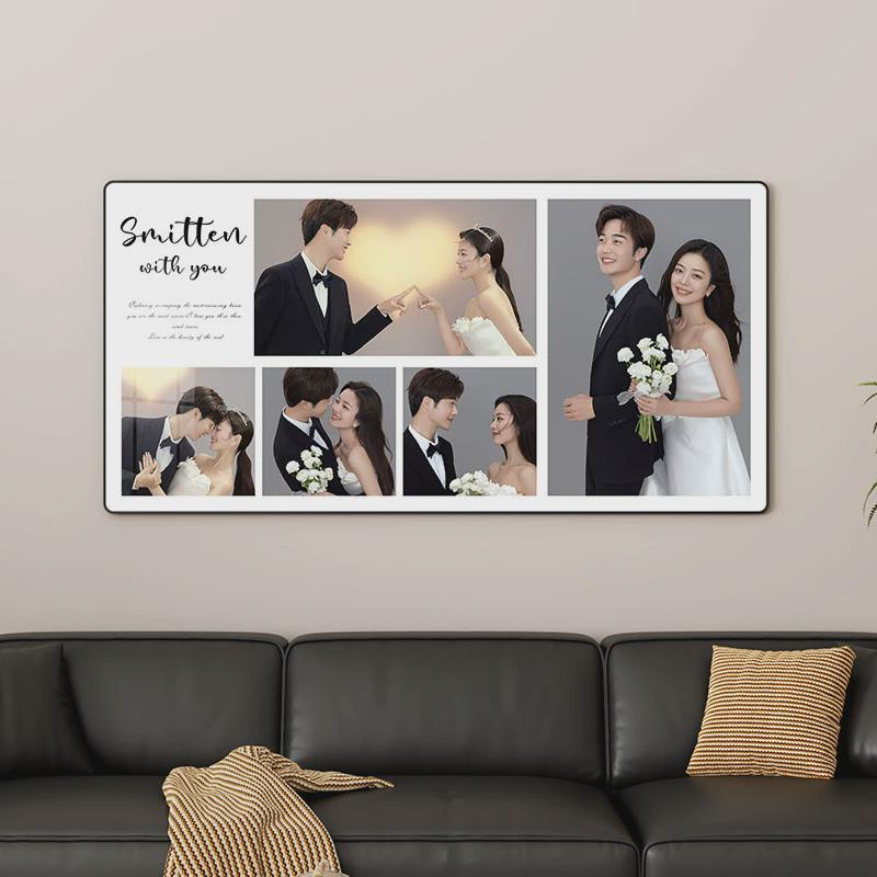 si6k婚纱照相框定制洗照片放大挂墙卧室床头全家福相片结婚照打