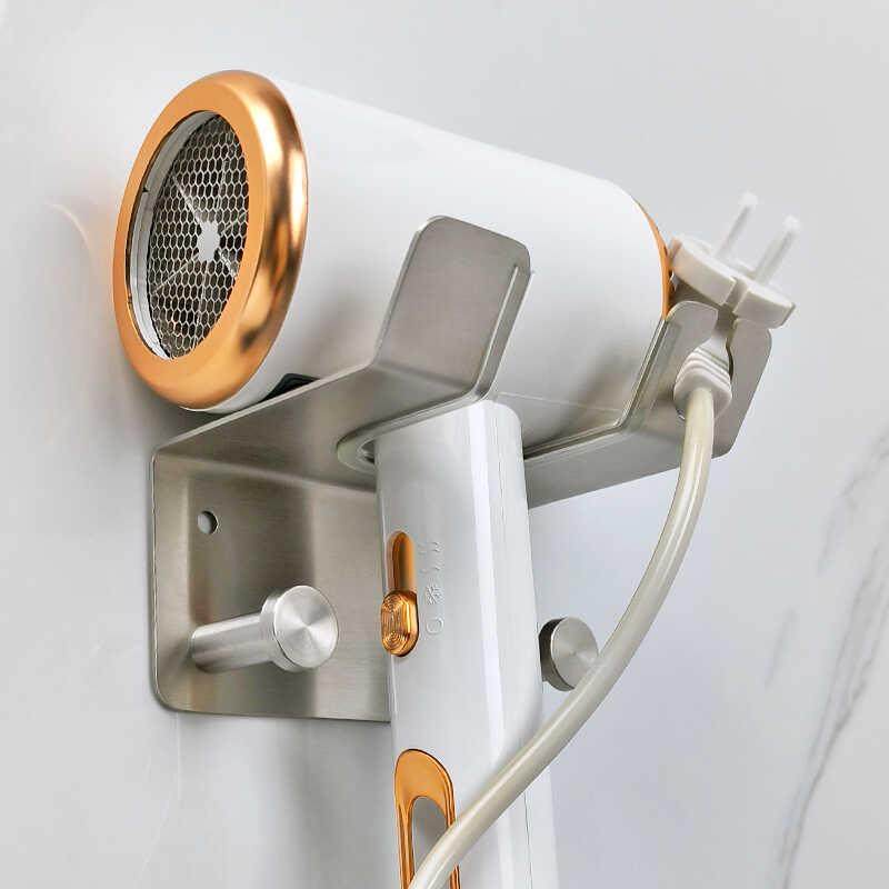 电吹风机架子置物架304不锈钢壁挂免打孔支架浴室墙上风筒收纳架,家庭/个人清洁工具,吹风机置物架,淘宝优惠券,粉丝福利购,淘宝优惠卷