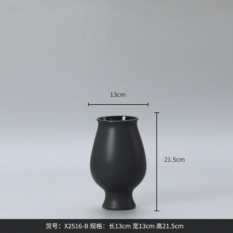 大秀家居陶瓷花瓶高级感玄关桌面装饰干花瓶摆件客厅插花大肚瓶