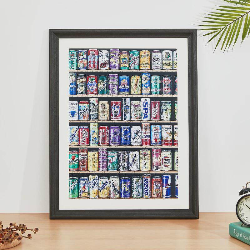 jih3大拼图框架裱框1000片500片70*50*75实木相框挂墙300片2000片