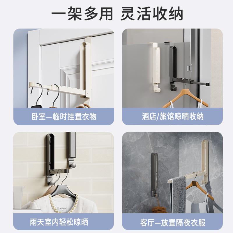 门后挂钩厚门挂衣钩免打孔挂衣架衣服毛巾无痕壁挂隐形收纳衣帽钩
