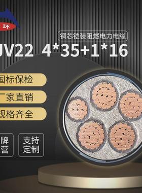 【天环】直销铠装电缆zrc-yjv224*25+1*16平方低压铜芯电力电缆
