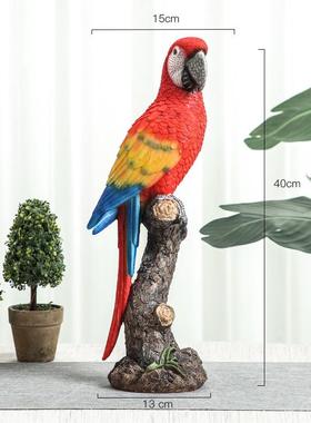 美式仿真小鸟摆件鸟尖嘴模型户外阳台花园庭院酒柜家居装饰工艺品