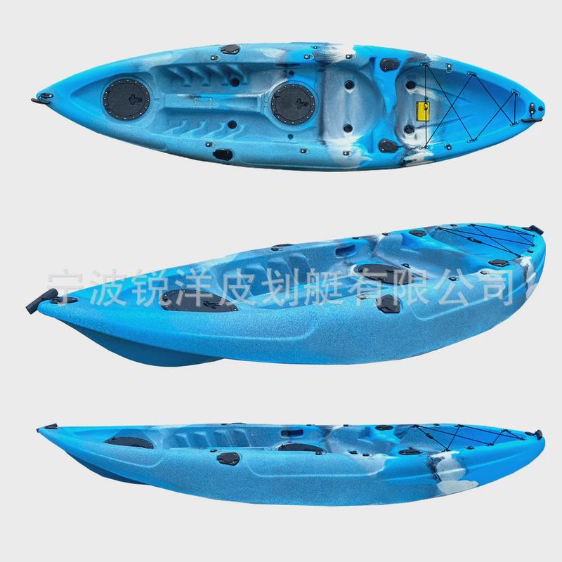 皮划艇工厂滚塑渔船皮划艇硬艇钓鱼艇单人塑料冲浪平台舟颜色可选
