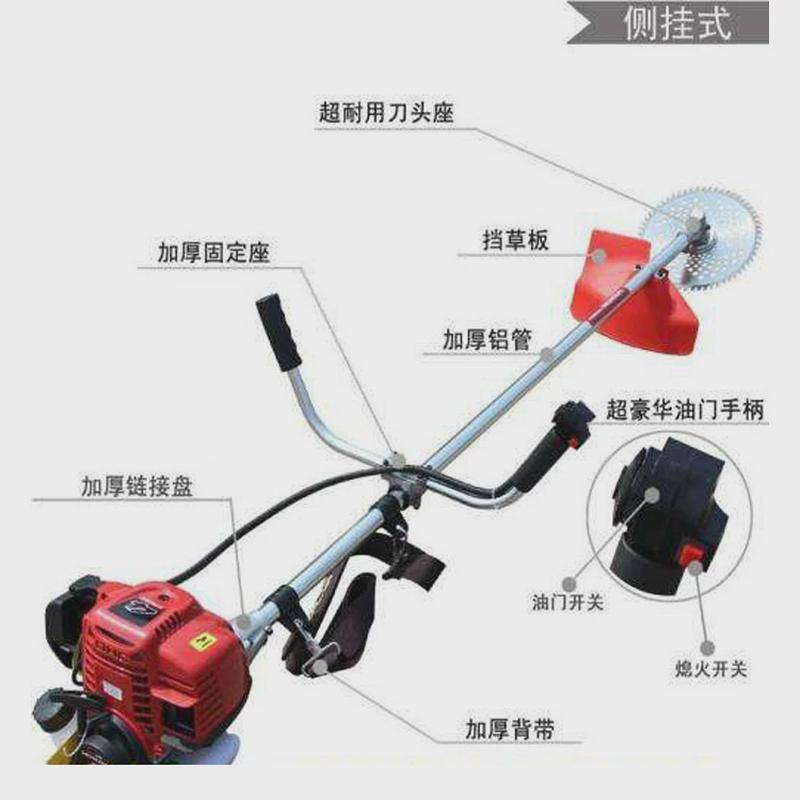 农用松土机割除全自动杂草除草机机背负式侧挂式割草机