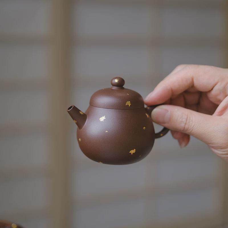 小谦山房洒金明珠紫砂壶宜兴中式手工原矿老紫泥泡茶单壶茶具用,餐饮具,茶壶,淘宝优惠券,粉丝福利购,淘宝优惠卷