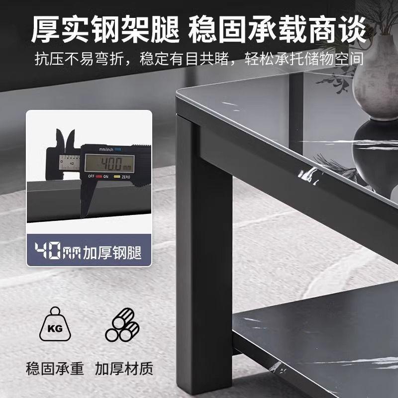 热销茶几办公室简约茶桌小户型极简桌子轻奢现代钢化玻璃茶几客厅