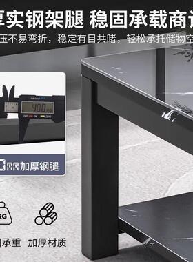 热销茶几办公室简约茶桌小户型极简桌子轻奢现代钢化玻璃茶几客厅