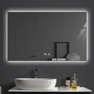 背光防雾镜智能镜子触摸屏浴室镜带led灯铝合金卫生间厕所洗手台