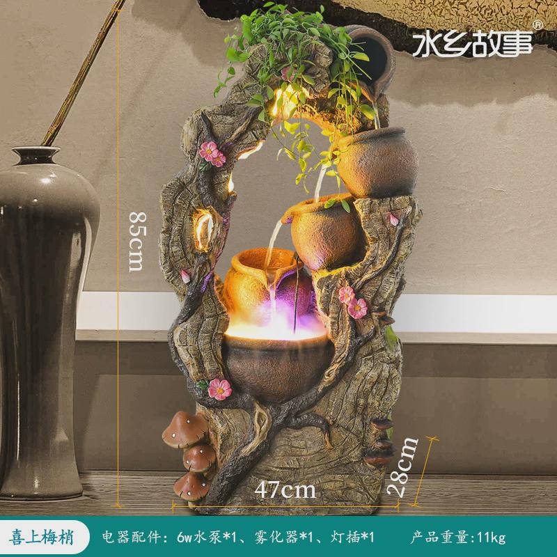 RKT4阳台装饰落地假山流水喷泉庭院装饰造景院内鱼池景观摆件