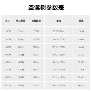 裸绒白色圣诞树源头厂家直供1.5米1.8/2.1米pe混合落雪加密植树