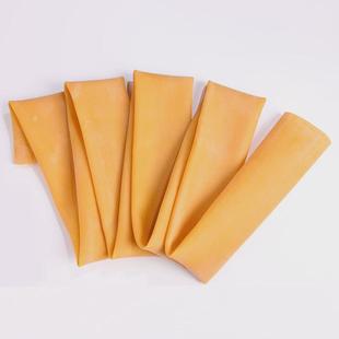 黄色橡胶圈高弹力橡皮管大口径空心橡胶管耐用〇型环套加长橡皮筋