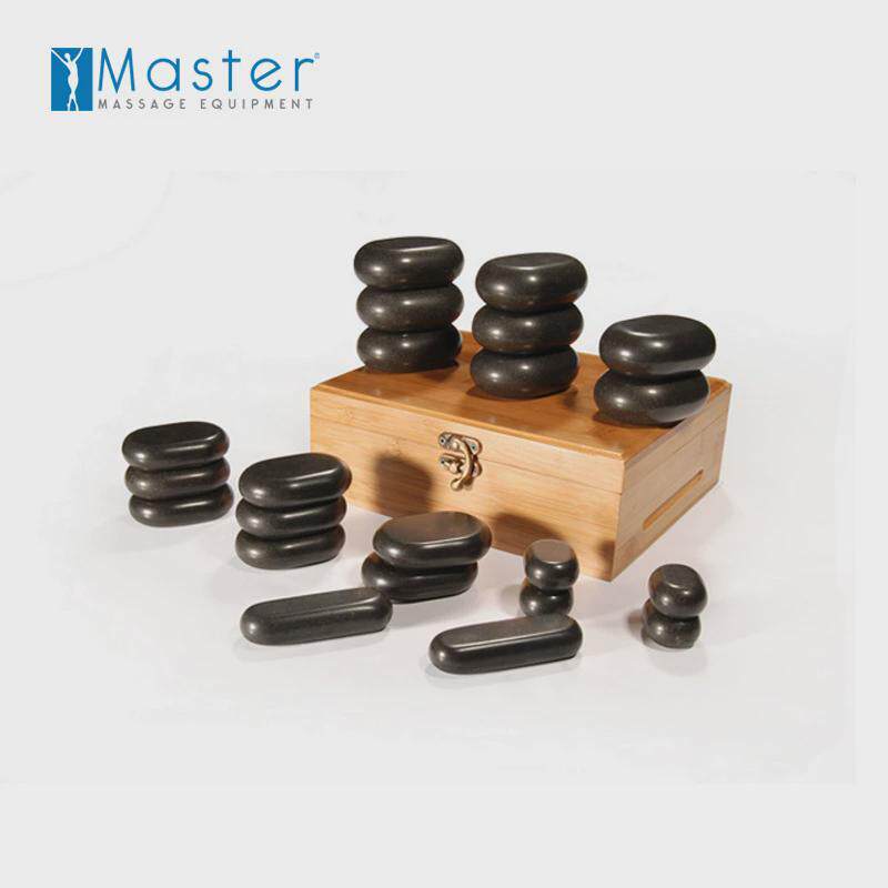 mt玄武岩热石76件套装能量石火山热石按摩美容热石全身美容现货