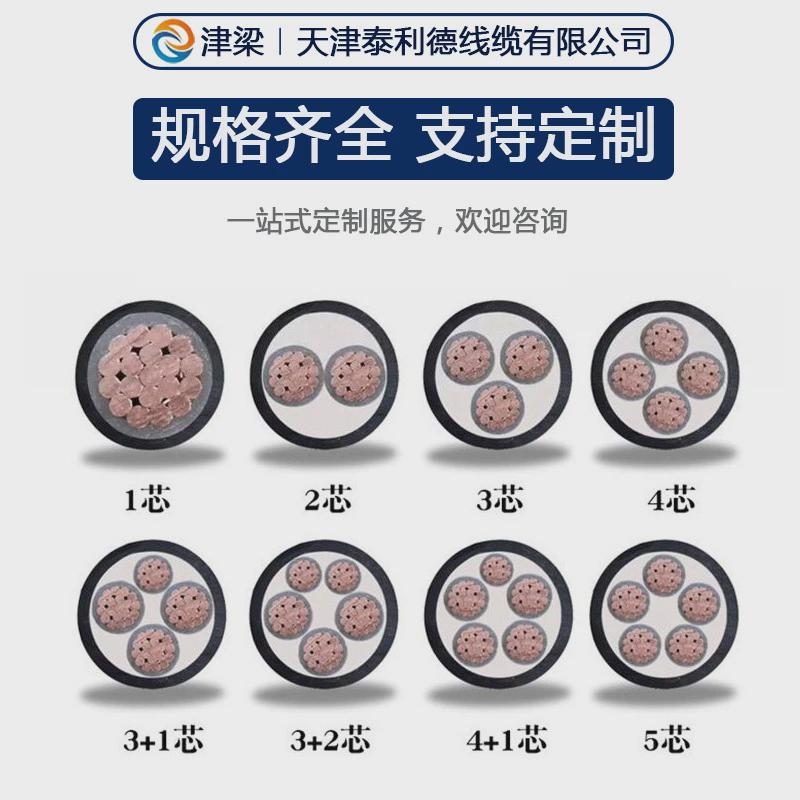 热销泰利德YJV5/3+2芯1.5-50平方国标包检测电力电缆无氧铜芯电缆