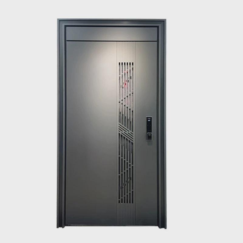 家用型甲级安全门氟碳漆门中门推拉式通风门中门入户单开防盗门