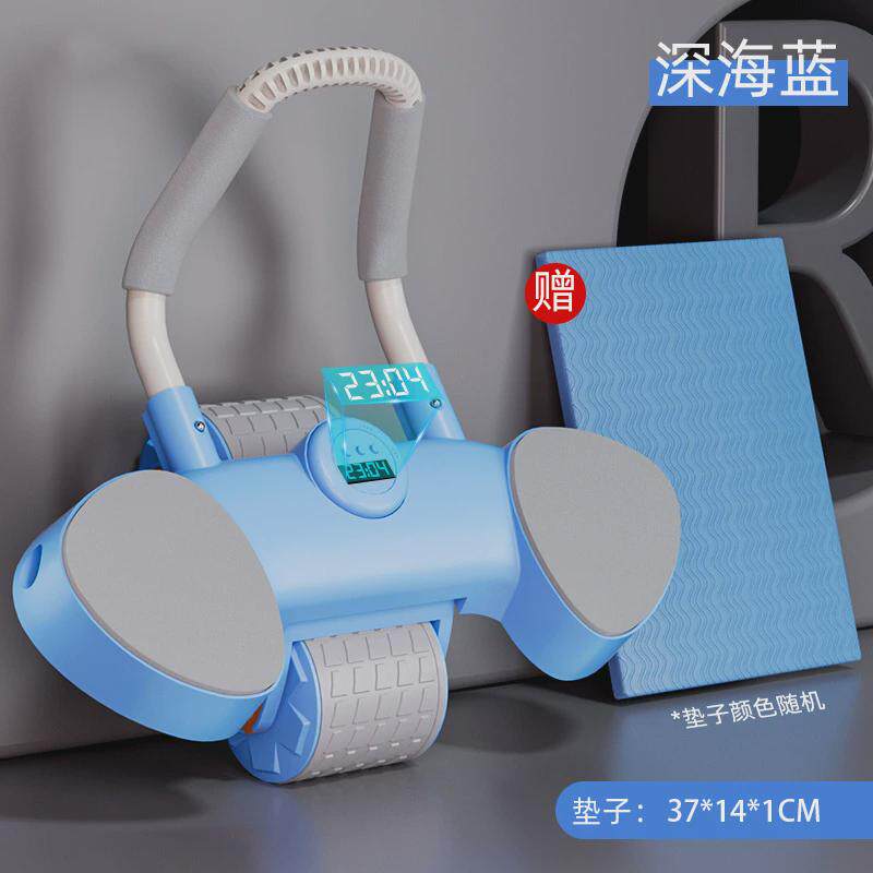 新款多功能家用平板支撑健腹轮男士健身器材健腹轮腹卷腹器肘撑健