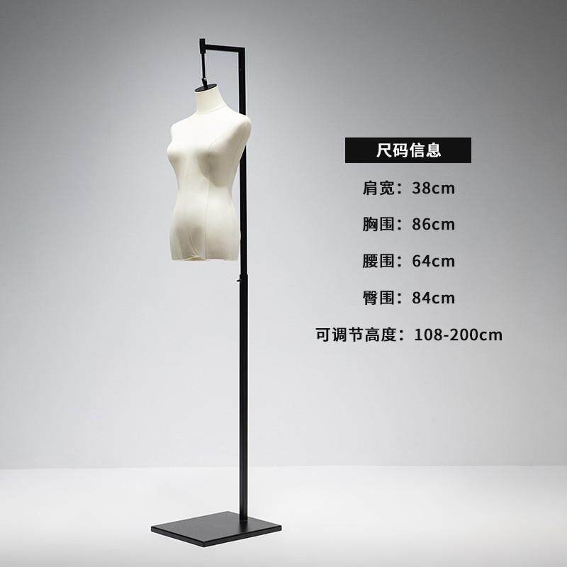 高档服装店悬挂婚纱女模特展示架半身橱窗男人台挂钩模特道具全身