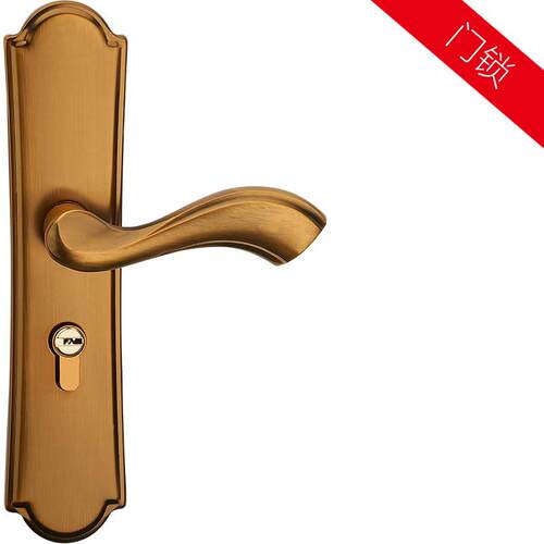 欧式室内门锁美式卧室房门锁北欧简约青古铜门把手家用静音锁