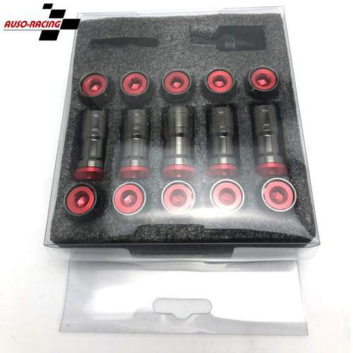 VOLKraciog钢制轮毂螺丝双重防盗轮毂螺母20+2