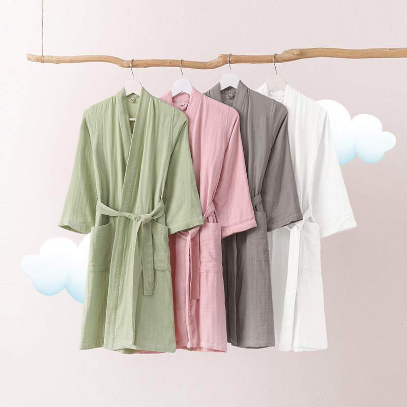 儿童纱布纯棉浴袍男女宝宝可穿浴巾游泳吸水速干夏季薄款浴衣洗澡