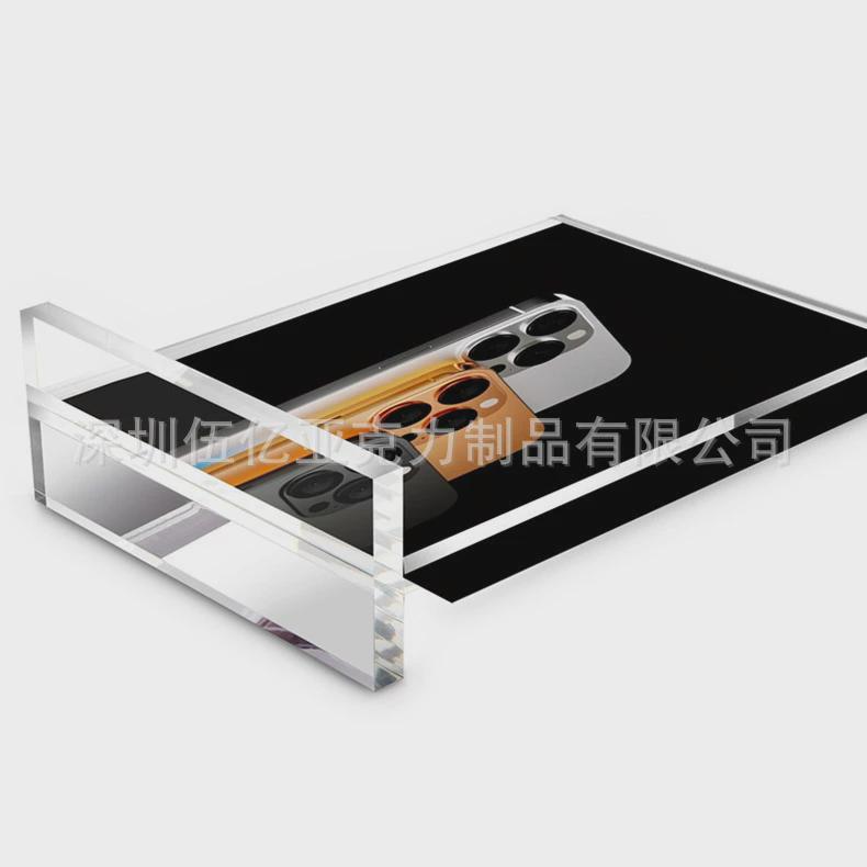 亚克力台卡桌面立牌式抽拉广告价格展示牌加厚a5透明t型台牌批发