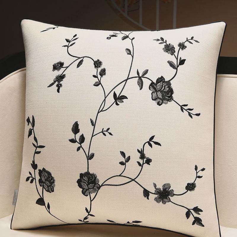 抱枕轻奢高端高级感靠枕沙发客厅靠背垫大号腰靠含芯新中式靠垫套