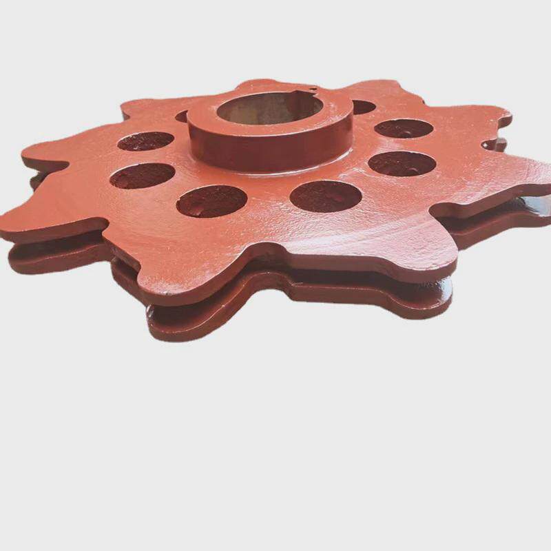 刮板机锰钢输送链轮总成提升机链轮矿用六齿链轮锻造链轮链轮