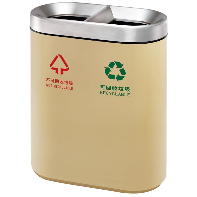 gpx-218室内脚踏分类垃圾桶60升双桶港式30升砂钢静音果皮桶12升
