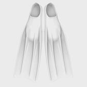 潜水硅胶脚蹼粉红色游泳脚噗深潜训练用品加速助力辅助脚板