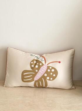 卡通风50s全棉数码印花枕套48x74cm一对拍2只可爱印花家用枕头套