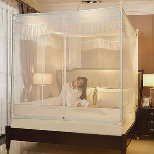 蚊帐t型三开门拉链蒙古包1.8m床回儿童防摔家用底1.5米全底床新品