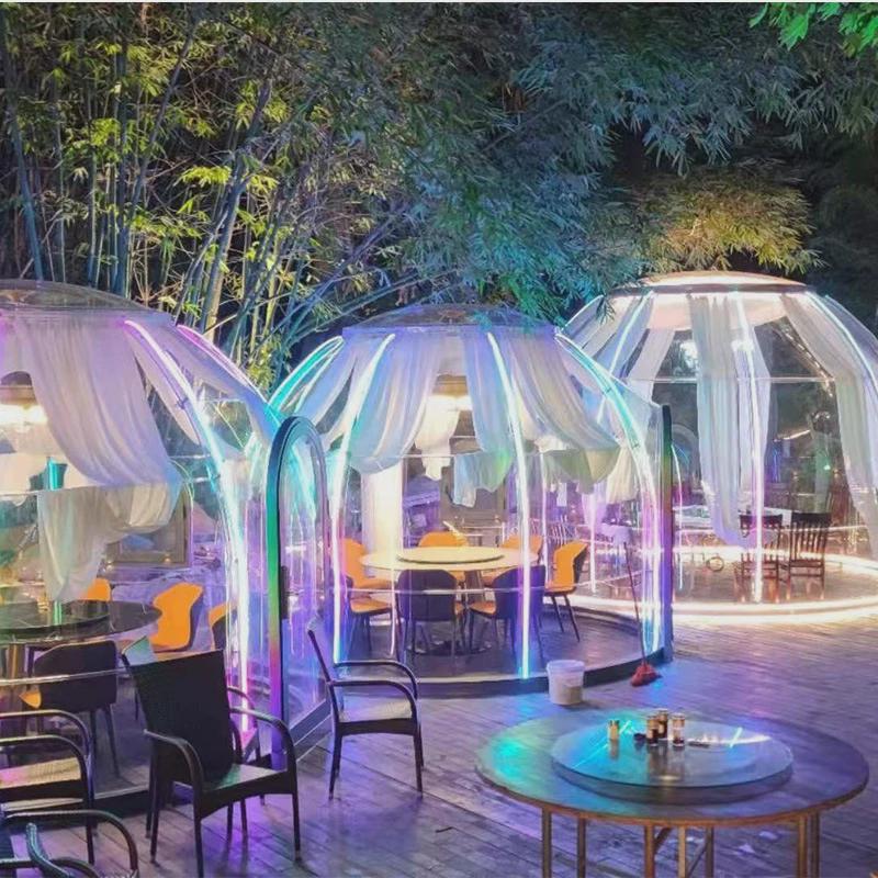 厂家pc星空房网红泡泡屋婚庆场所透明直播间户外帐篷房民宿餐饮