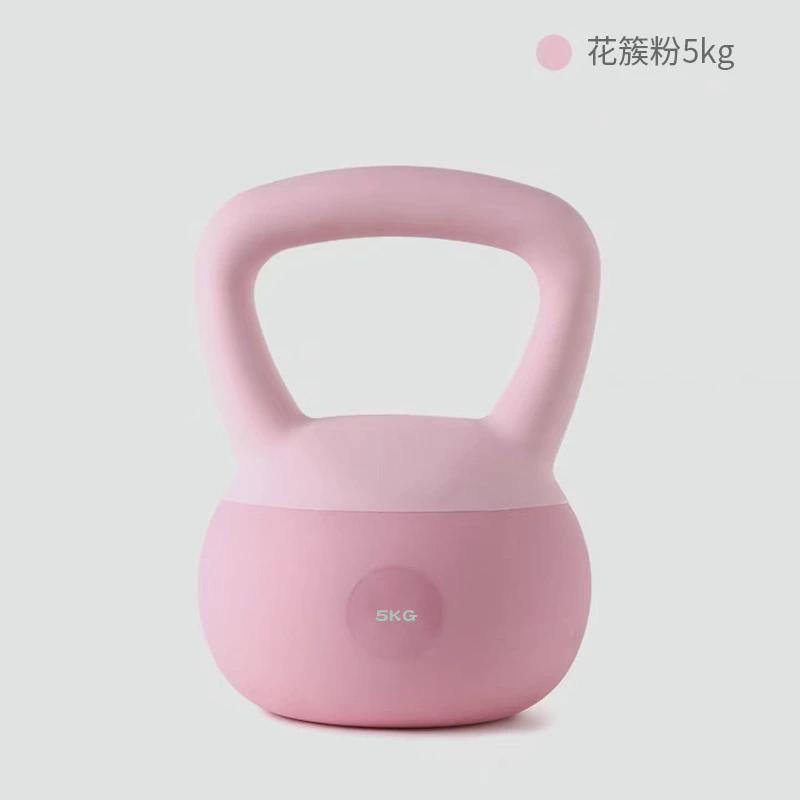 软壶铃女士健身沙软体5kg提壶哑铃深蹲练臀翘臀力量训练家用壶铃