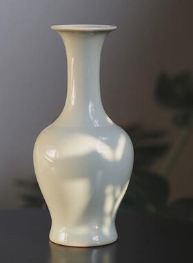 61k3茶道花瓶纳福陶瓷瓶中式花瓶小插花器书房摆件餐桌