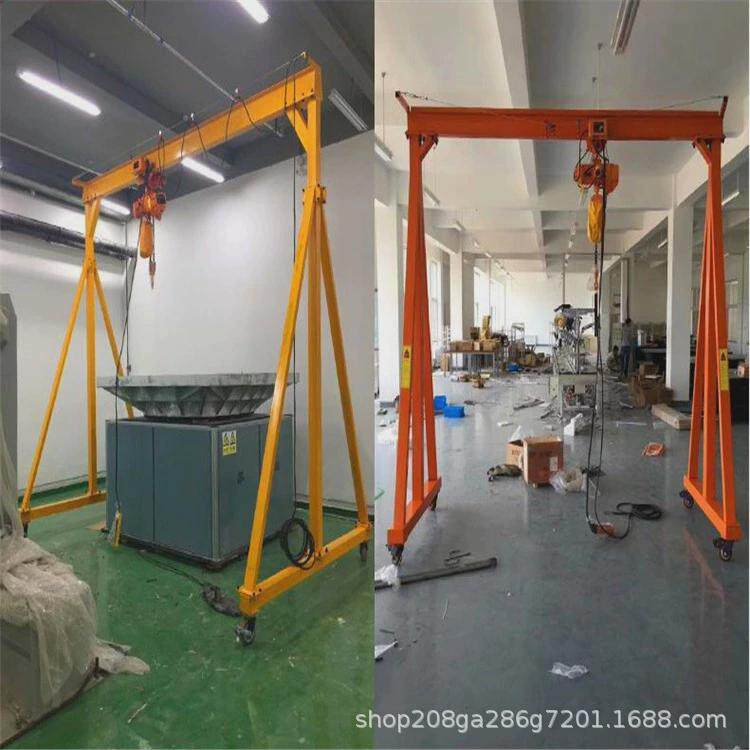 Стальной лист 简易龙门架吊架起重移动升降式电动可拆卸小型行车天车吊钣金加工