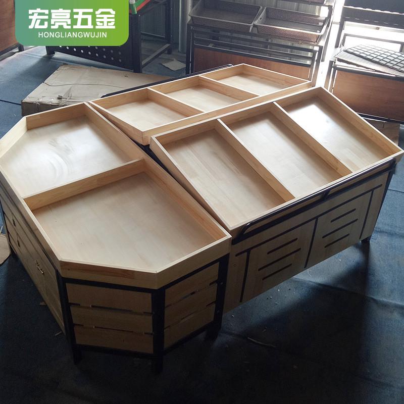 便利店百果园木鸡蛋货架水果店蔬菜瓜钢超市货架展示木货架子