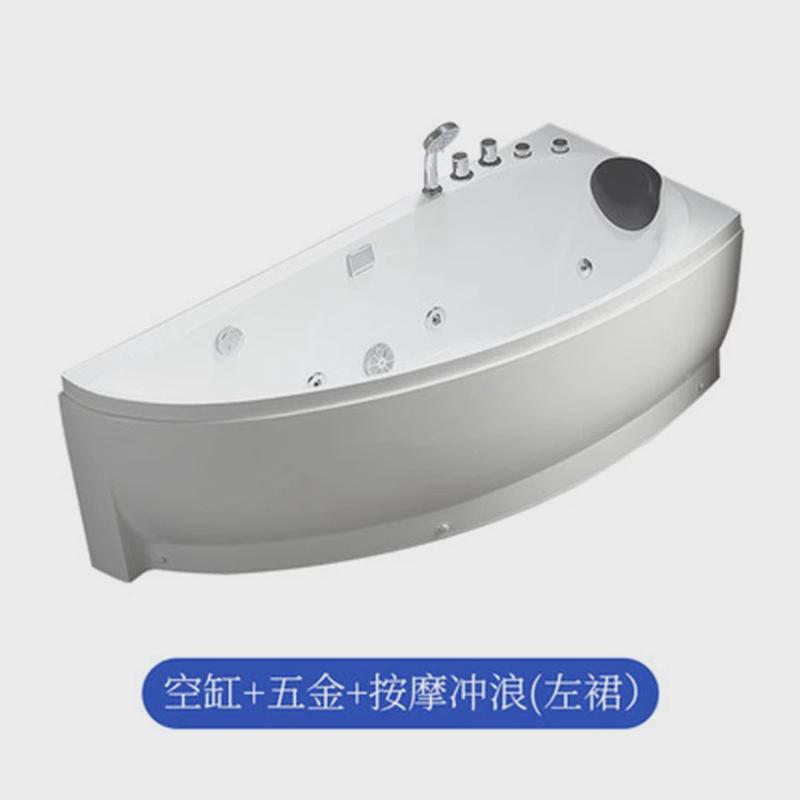 小户型浴缸亚克力家用按摩冲浪小尺寸泡澡浴盆