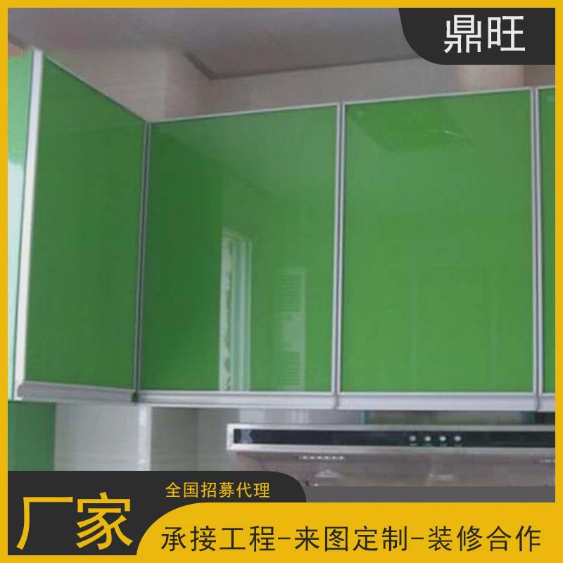 晶钢门定做钢化玻璃门整体橱柜厂家金厨房钢门订做橱柜门板