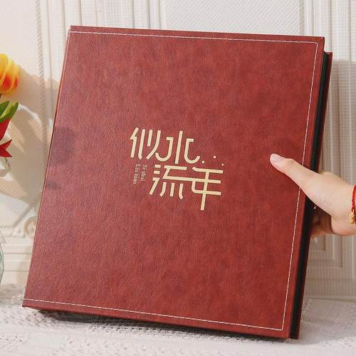 6寸1000张情侣相册本大容量家庭影集纪念册插页式照片收纳皮质5寸