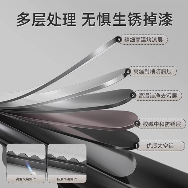 铝合金顶装晾衣杆家用阳台杆式晒衣架固定式顶凉杆防风吊杆凉衣捍