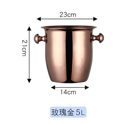 商用桶酒吧保温箱欧式加厚不锈钢冰块冰桶大小号香槟桶冰镇冰粒桶
