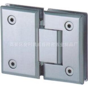 高档180黄铜网格度浴室夹斜边玻璃合页黄铜斜边浴室夹