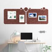 彩色毛毡客厅照片卡通墙贴自粘背胶办公室背景墙贴化纤留言板毛毡