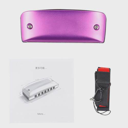 7孔专业彩色口琴c调d调成人学生练习口琴布鲁斯伴奏演奏口吹琴