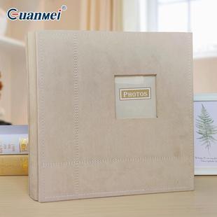 广封面厂家布料美相簿album复古影集大本粘贴式 18寸覆膜相册diy