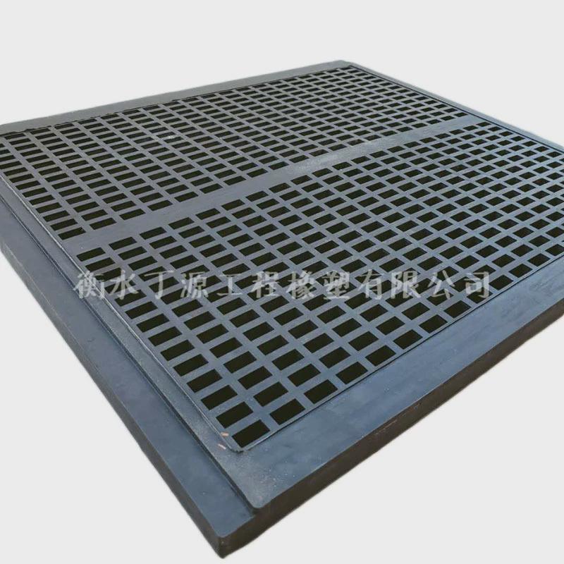 矿山设备振动筛筛板橡胶h型销钉安装高弹耐磨防堵橡胶筛网