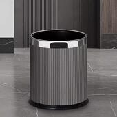 垃圾桶家用高颜值客厅大号卫生间卧室套皮双层金属桶轻奢高级感