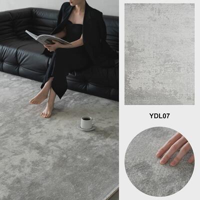 土耳其丙纶客厅地毯高级灰色沙发茶几毯轻奢现代极简满铺卧室毯